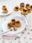 Profiteroles with chocolate