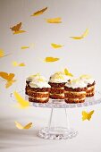 Courgette cupcakes with lemon curd and cream cheese frosting