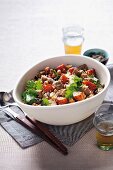 Warm lamb salad with couscous