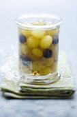 Grapes preserved in alcohol
