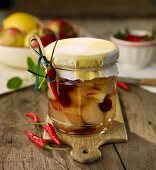 Apple compote with chilli