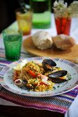 Seafood Paella in a Pan