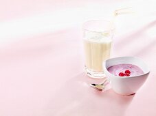 Früchtepudding und Vanilleshake