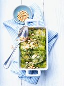 Baked celery with pine nuts