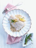 Cod fillet in tarragon sauce