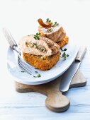 Stuffed chicken breast with mushrooms