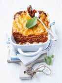 Lasagne made with mince