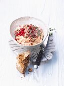 Lobster spread with cranberries