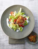 Cesar salad with bacon