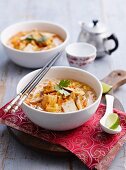 Laksa with vegetables and tofu (Asia)