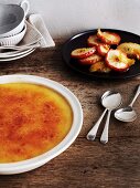 Crème brûlée with Sauternes apples