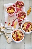 Redcurrant crumble