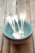 Bowls, spoons and forks