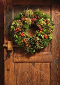 Autumnal door wreath