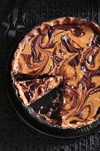 Caramel chocolate tart