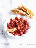 Roasted tomato sauce as a dip