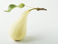 A peeled pear