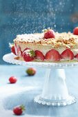 Strawberries & cream layer cake