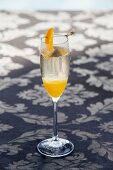 Bellini with champagne