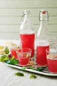 Rhubarb lemonade