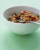 Texas caviar - black-eyed peas with jalapeno, tomato and bell pepper