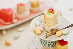 Petit fours and sugar eggs