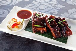 Glazed pork ribs (Bali, Indonesia)