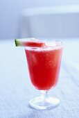 A glass of watermelon juice