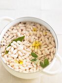 White beans in a casserole dish