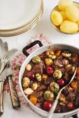 Boeuf Bourguignon with cherries