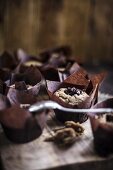 Cupcakes with Chocolate Ganache Filling