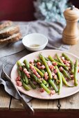 Green beans with bacon for Christmas