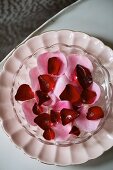 Sugared rose petals for Valentine's Day