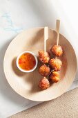 Fish balls with sweet and sour sauce