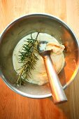 Rosemary ice cream