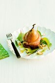 Baked pears with bacon
