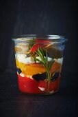 Preserved peppers with rosemary
