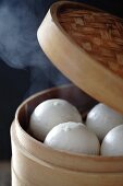 Steamed red bean buns