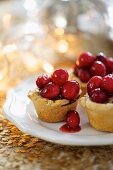 Mini pork pies with cranberries