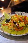 Prawn curry with vegetables