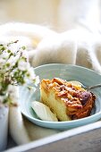 Apple cake with sour cream