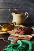 Rustic chocolate banana bread (Country style)