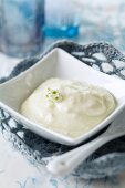 A homemade yoghurt and almond exfoliating facial and body scrub