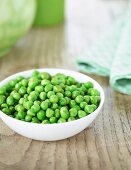 A bowl of fresh peas