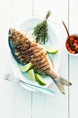 A grilled bream