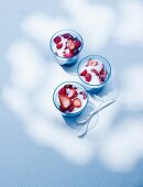 Yogurt cream with berries