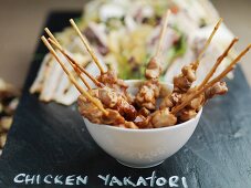 Chicken yakatori (chicken skewers, Japan)