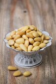 Almonds in a dish