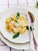 Tortellini with sage and orange butter
