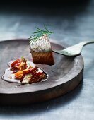 Herring fillet with a spicy chutney